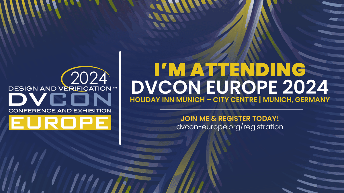 DVCon Europe 2024 Banner