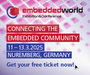 Embedded World 2025 banner