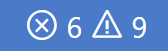 Errors and Warnings status bar indicator