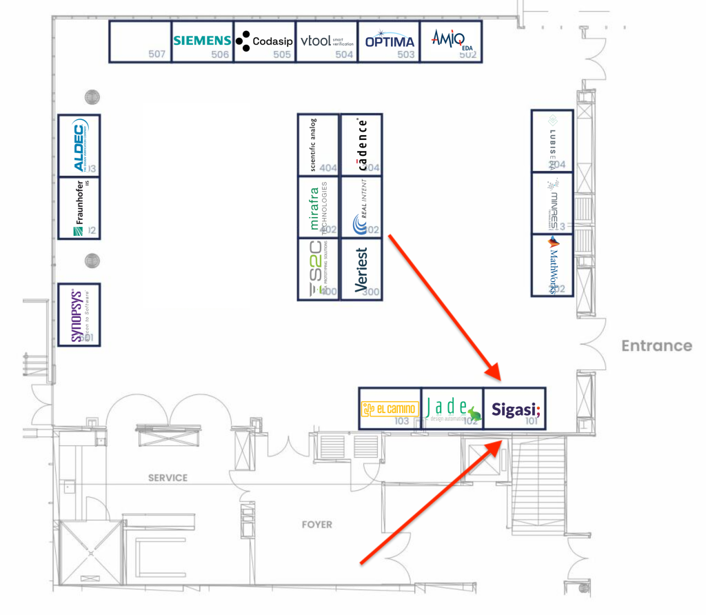 DVCon Europe 2023 Exhibit Hall Layout
