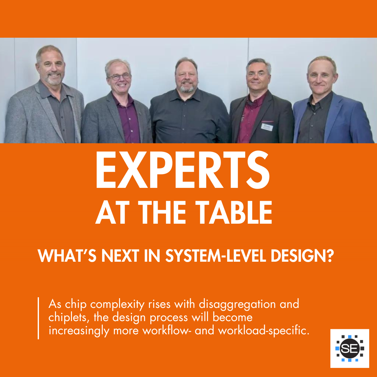 Graphic promoting this edition of experts at the table