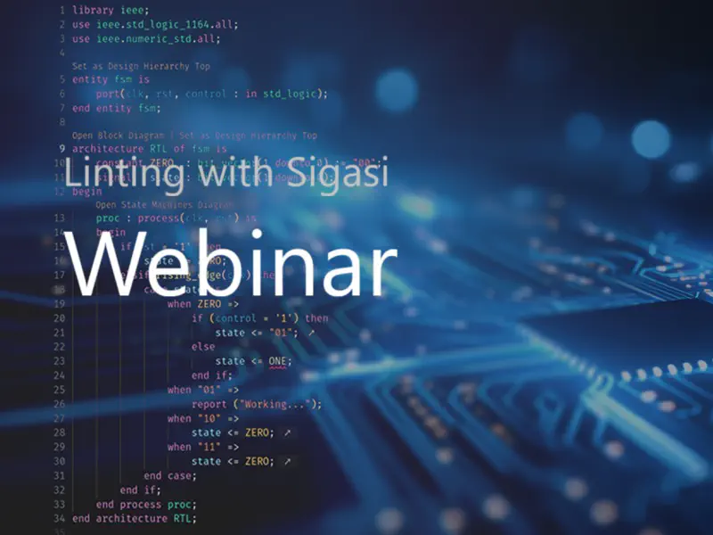 Linting with Sigasi Visual HDL (on demand)