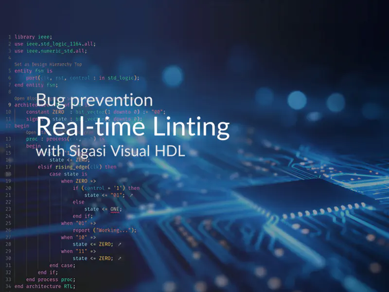 Linting with Sigasi Visual HDL (on demand)