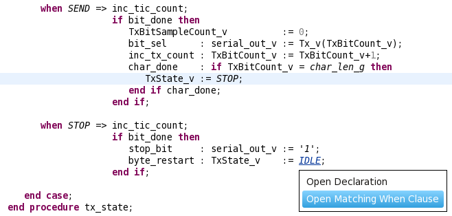 Open Matching When Clause (Ctrl+click) Open Matching When Clause (Ctrl+click)