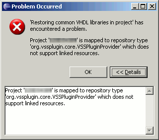 Visual Source Safe Error Message