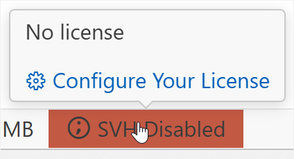 Set Path to License in VS Code