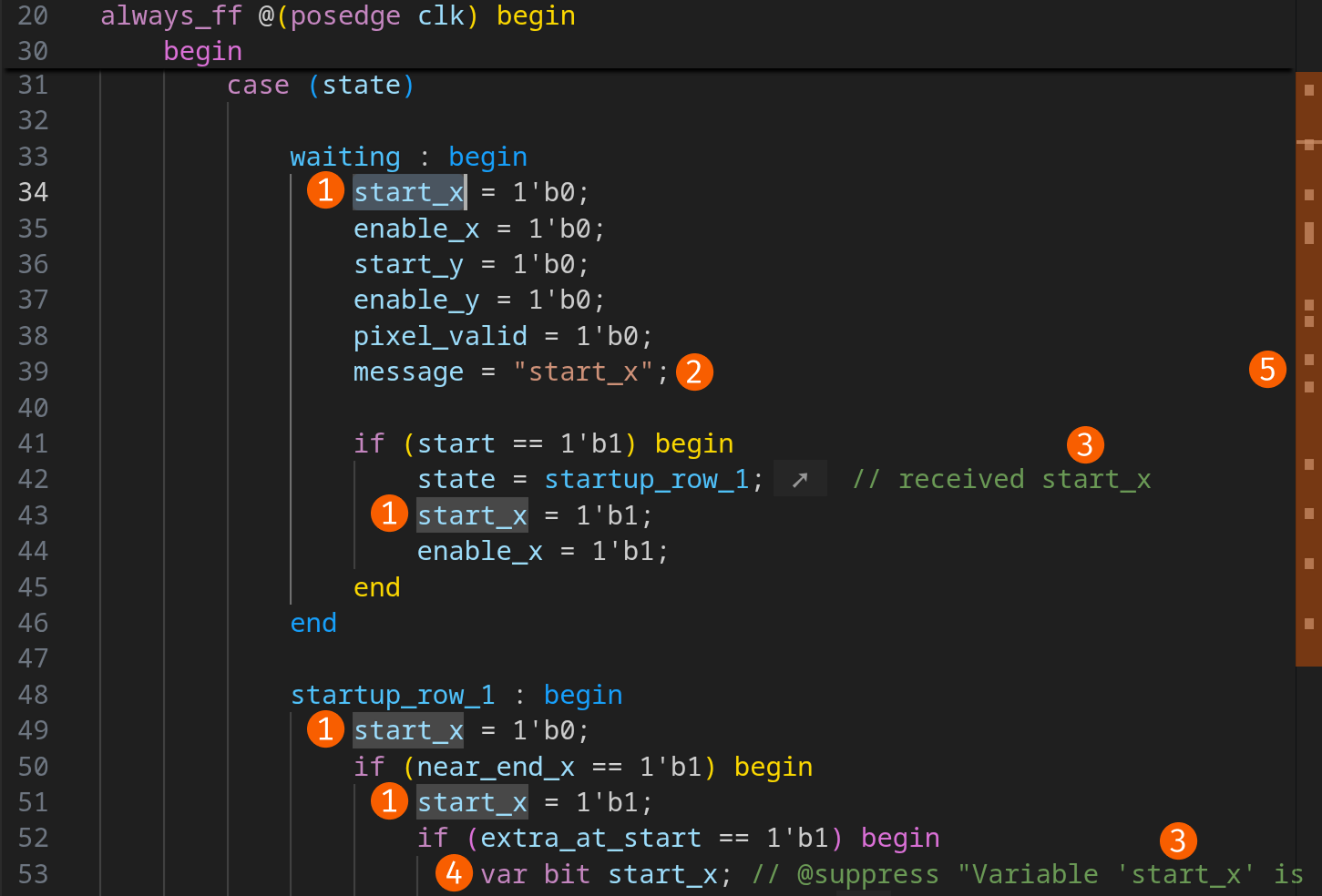 Mark Occurrences in VS Code