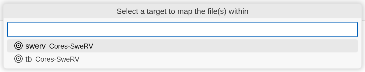 VS Code: Pick Target for Library