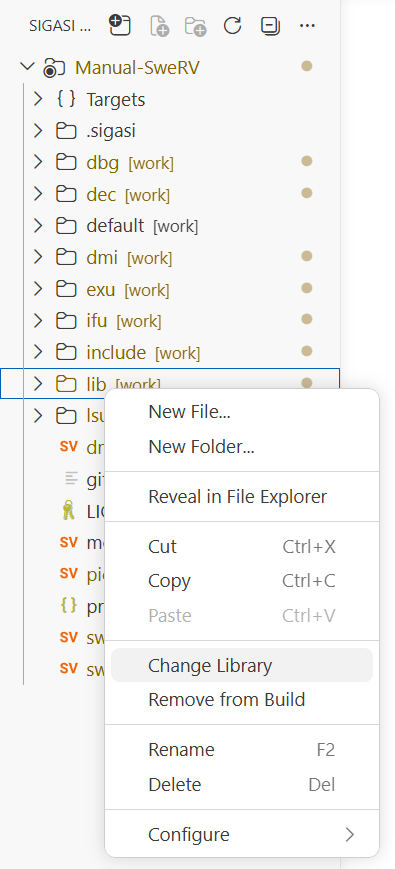 VS Code: Set Library