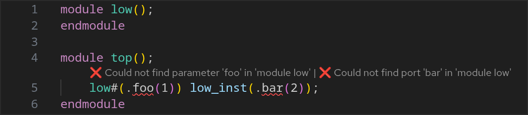 Errors on reference of unused formals